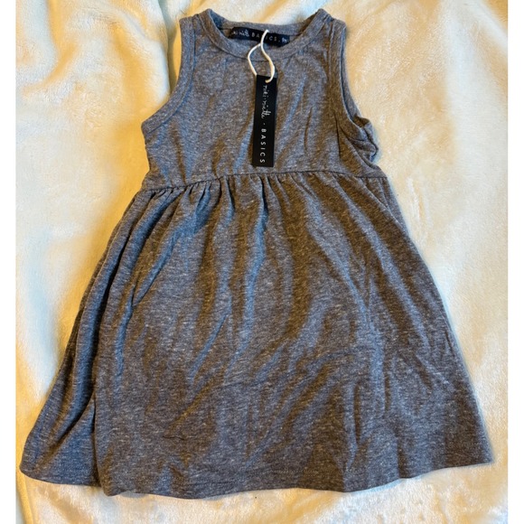 Miki Miette Other - NWT Miki Miette Basics Gray Sleeveless Tank Dress Baby Girls 9 Months